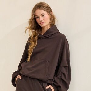 Aerie Jet Setter Hoodie-Brown Deep Earth Size Large, NWT